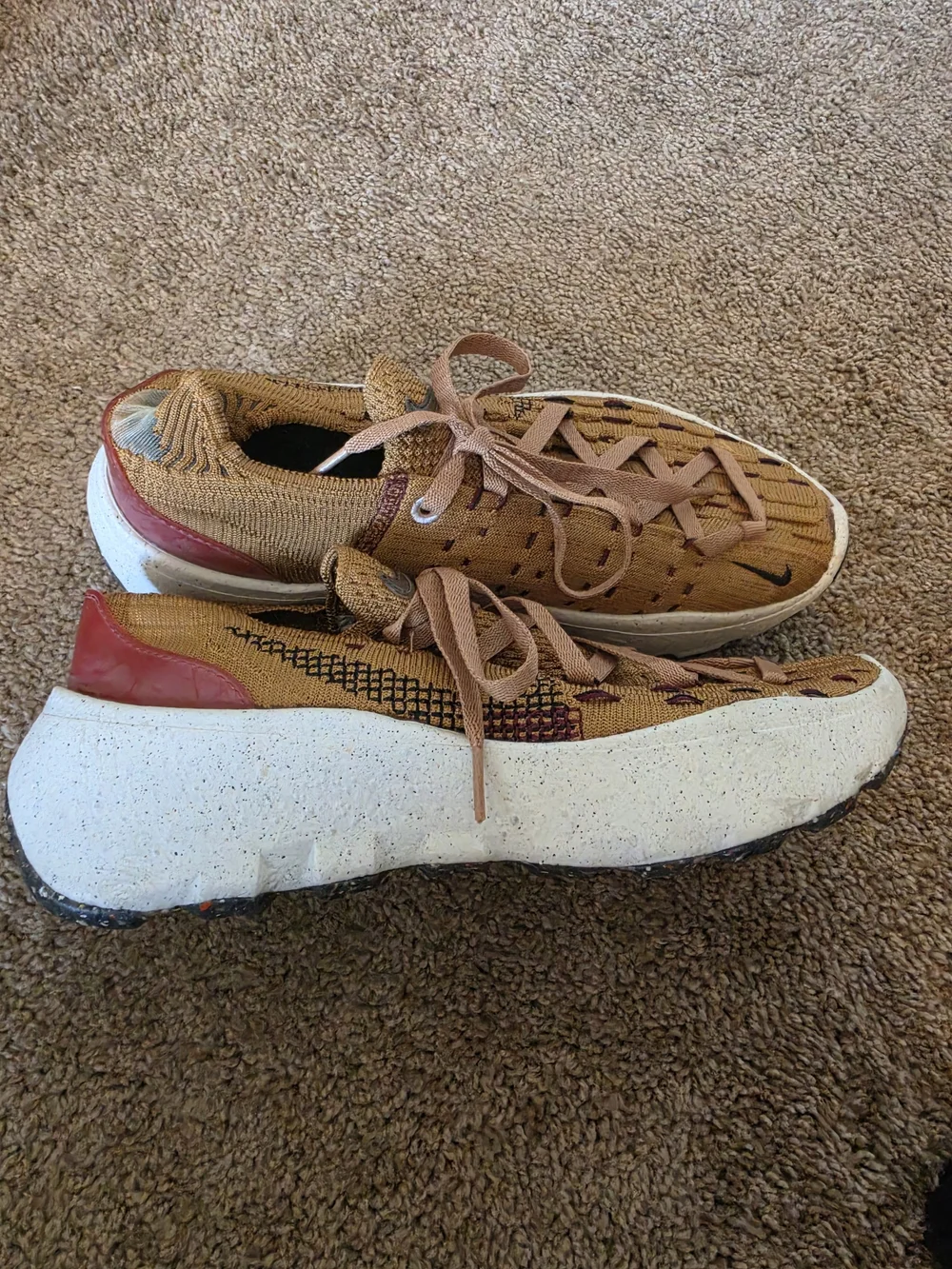 Nike Space Hippie 04 Wheat Dark Beetroot Women's Sneakers